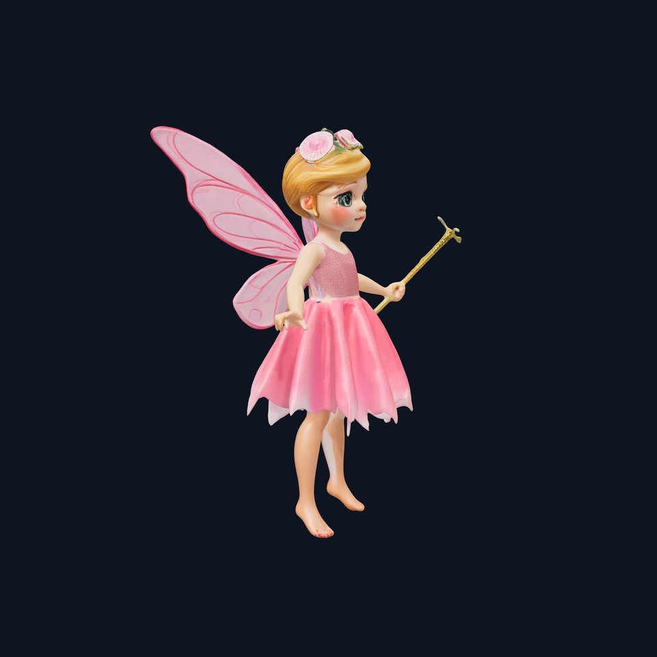 Fairy Princess Rigged and Animated Model